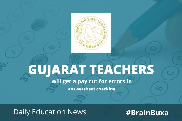 Image of Gujarat teachers will get a pay cut for errors in answersheet checking | Education News Photo